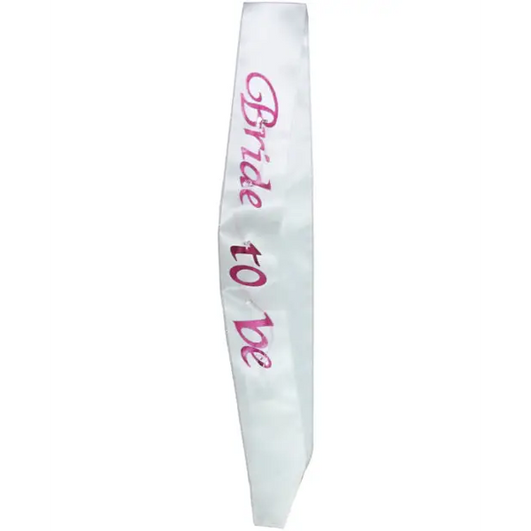 Bride to Be Flashing Sash - White - Bachelorette & Party Supplies
