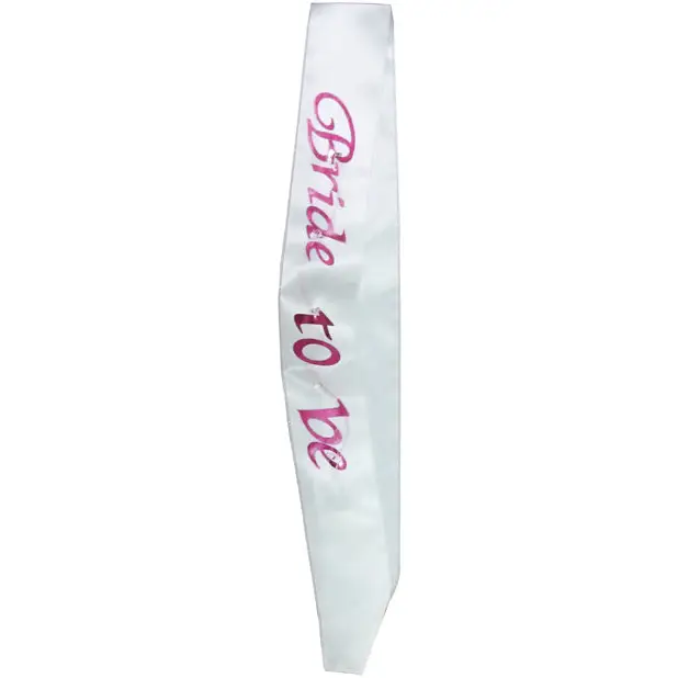 Bride to Be Flashing Sash - White - Bachelorette & Party Supplies
