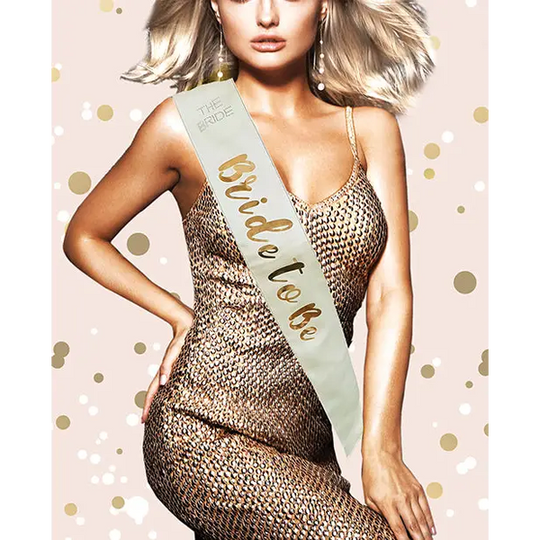 Bride to Be Sash - Rose Gold - Bachelorette & Party Supplies