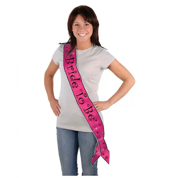 Bride To Be Satin Sash - Bachelorette & Party Supplies