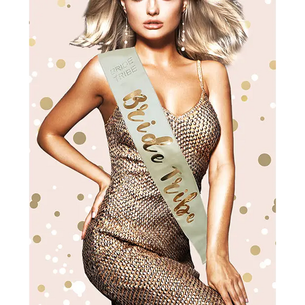 Bride Tribe Sash - Rose Gold - Bachelorette & Party Supplies