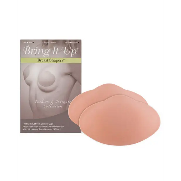 Bring it Up Breast Shapers - Nude C/D Cup 25 or More Uses - Lingerie - Packaged