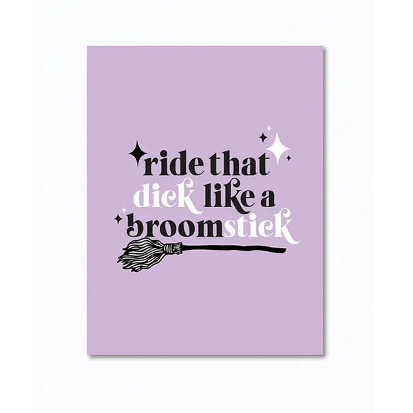 Broomstick Greeting Card