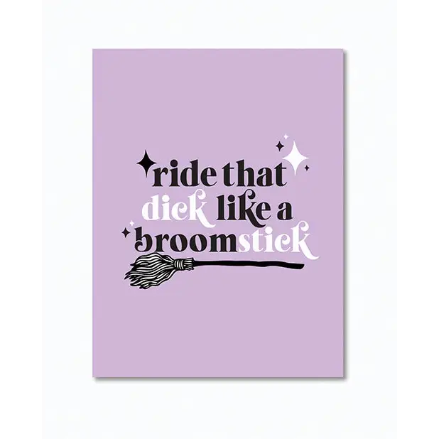 Broomstick Greeting Card