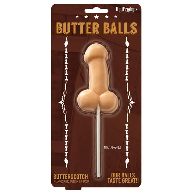Butter Balls Pecker Pop - Butterscotch - Bachelorette & Party Supplies