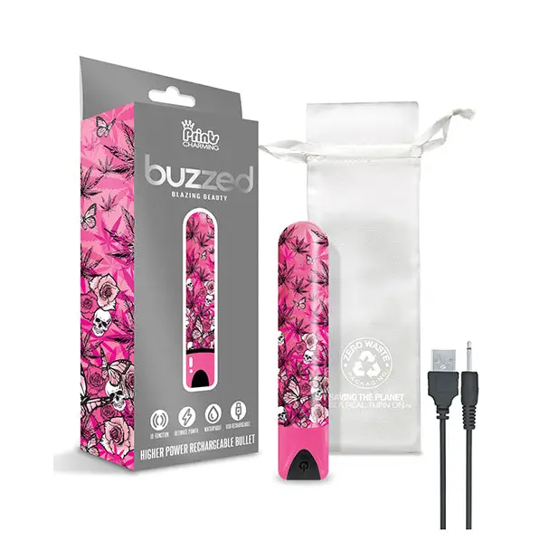 Buzzed 3.5’’ Rechargeable Bullet - Blazing Beauty Pink - Stimulators