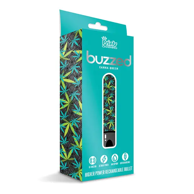 Buzzed 3.5’’ Rechargeable Bullet - Canna Queen Black - Stimulators