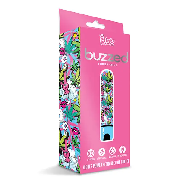 Buzzed 3.5’’ Rechargeable Bullet - Stoner Chick Blue - Stimulators