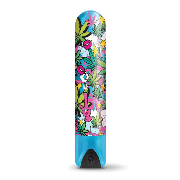Buzzed 3.5’’ Rechargeable Bullet - Stoner Chick Blue - Stimulators