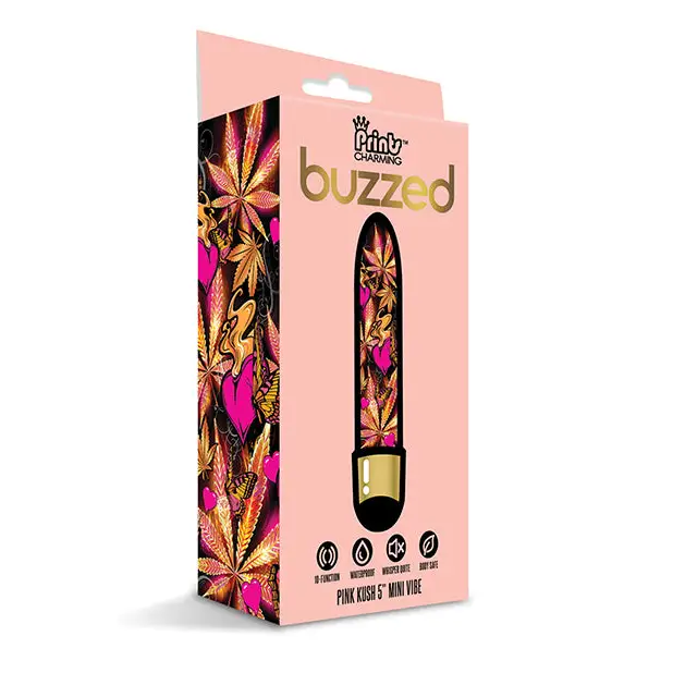 Buzzed 5’’ Mini Vibe - Pink Kush - Vibrators