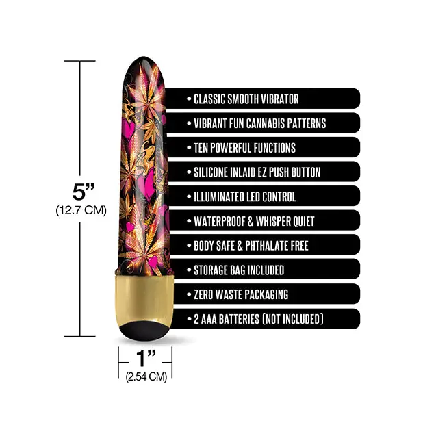 Buzzed 5’’ Mini Vibe - Pink Kush - Vibrators