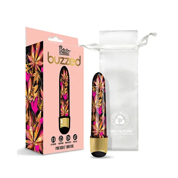 Buzzed 5’’ Mini Vibe - Pink Kush - Vibrators