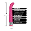 Buzzed 7’’ G-Spot Vibe - Blazing Beauty Pink - Vibrators