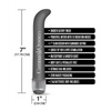 Buzzed 7’’ G-Spot Vibe - Canna Queen Black - Vibrators