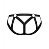 Cage Matte Strappy Ring Jock Black S/M - Lingerie - Packaged