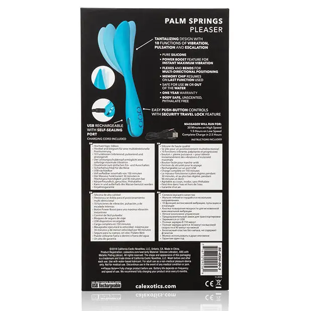 California Dreaming Palm Springs Pleaser - Blue - Stimulators