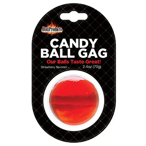 Candy Ball Gag - Strawberry - Bondage Blindfolds & Restraints