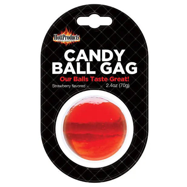 Candy Ball Gag - Strawberry - Bondage Blindfolds & Restraints