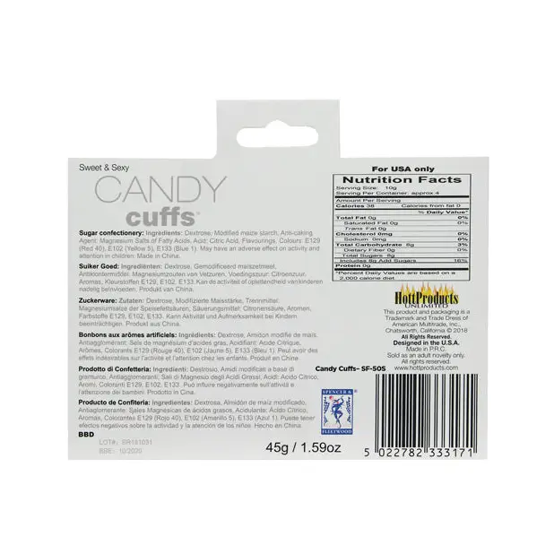 Candy Cuffs - Body Toppings & Edibles