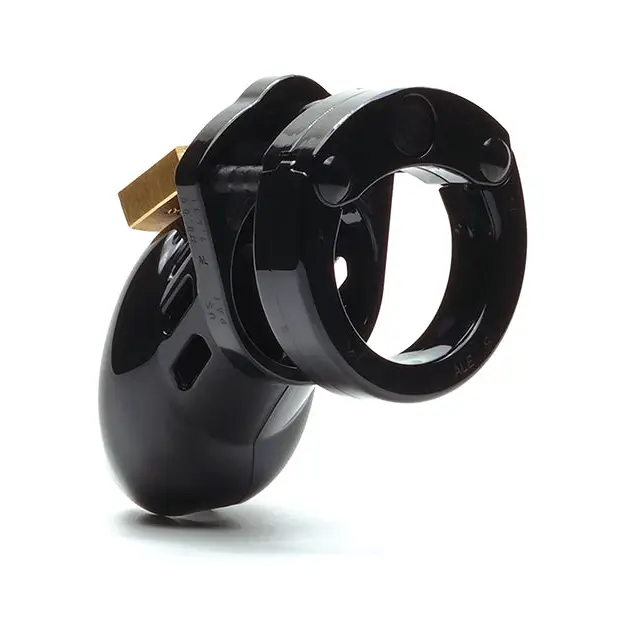 CB-6000S 2 1/2’’ Cock Cage & Lock Set - Black - Bondage Blindfolds & Restraints