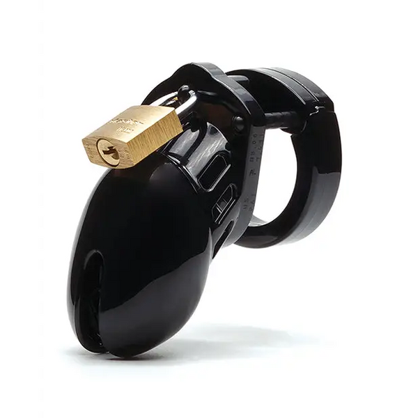 CB-6000S 2 1/2’’ Cock Cage & Lock Set - Black - Bondage Blindfolds & Restraints