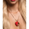 Charmed 10X Vibrating Silicone Heart Necklace - Stimulators