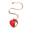 Charmed 10X Vibrating Silicone Heart Necklace - Stimulators