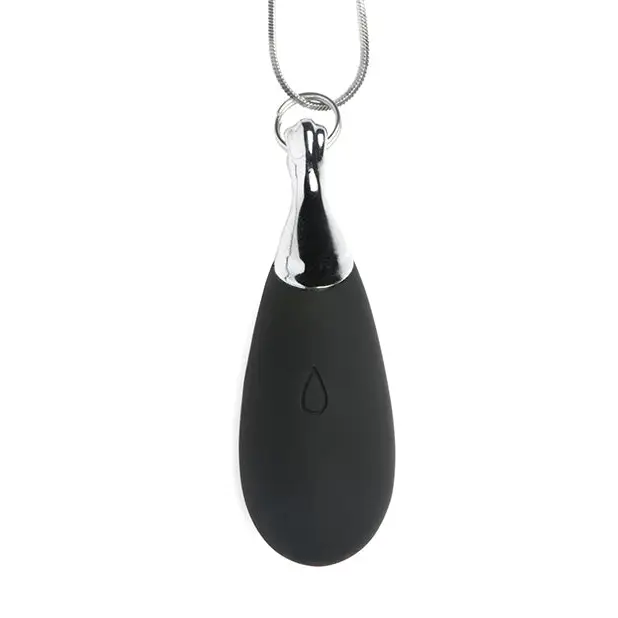 Charmed 10X Vibrating Silicone Teardrop Necklace - Stimulators