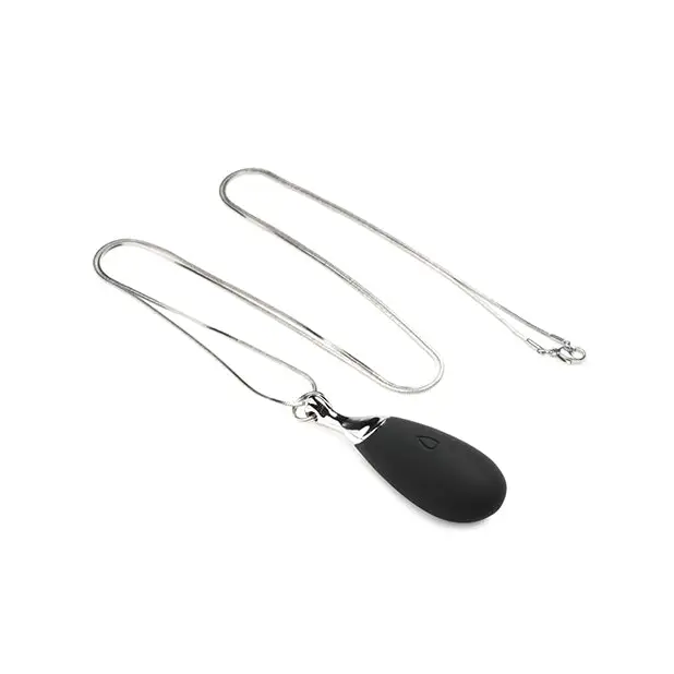 Charmed 10X Vibrating Silicone Teardrop Necklace - Stimulators