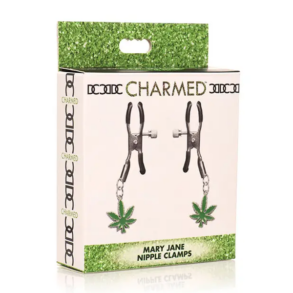 Charmed Mary Jane Nipple Clamps - Bondage Blindfolds & Restraints