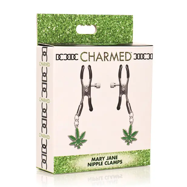 Charmed Mary Jane Nipple Clamps - Bondage Blindfolds & Restraints