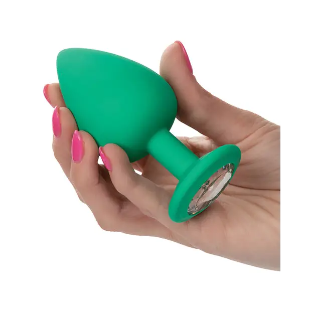 Cheeky Gems 3 pc Plug Set - Green - Anal Products