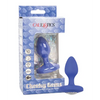 Cheeky Gems Medium Rechargeable Vibrating Probe - Blue - Anal Products