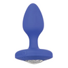 Cheeky Gems Medium Rechargeable Vibrating Probe - Blue - Anal Products