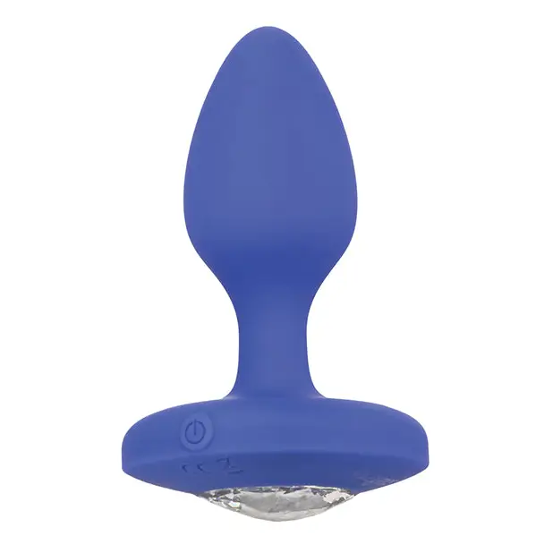 Cheeky Gems Medium Rechargeable Vibrating Probe - Blue - Anal Products