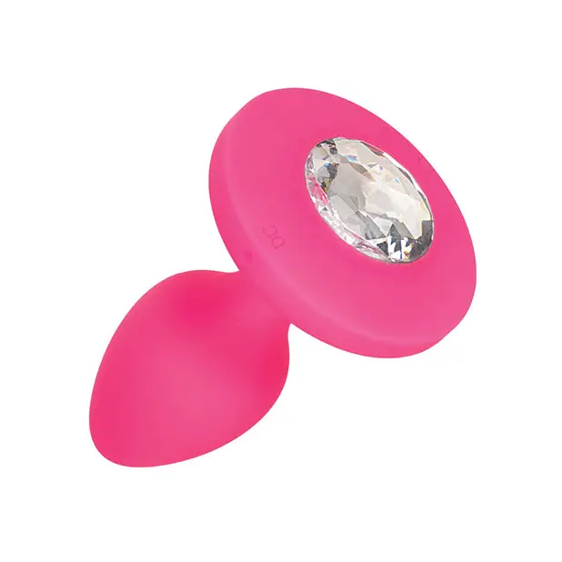 Cheeky Gems Medium Rechargeable Vibrating Probe - Pink - Anal Products