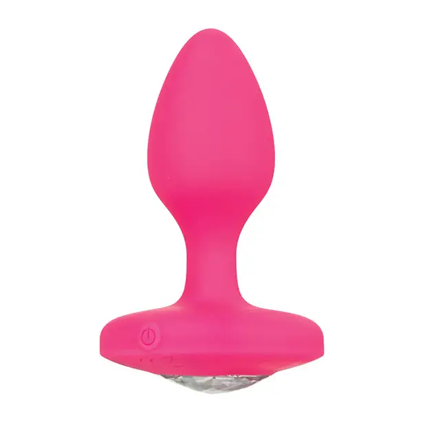 Cheeky Gems Medium Rechargeable Vibrating Probe - Pink - Anal Products