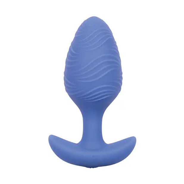 Cheeky Glow in the Dark Vibrating Butt Plug - Large Blue - Anal Products