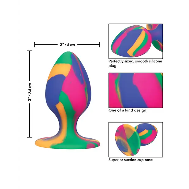 Cheeky Medium Tie Dye Plug - Anal Products