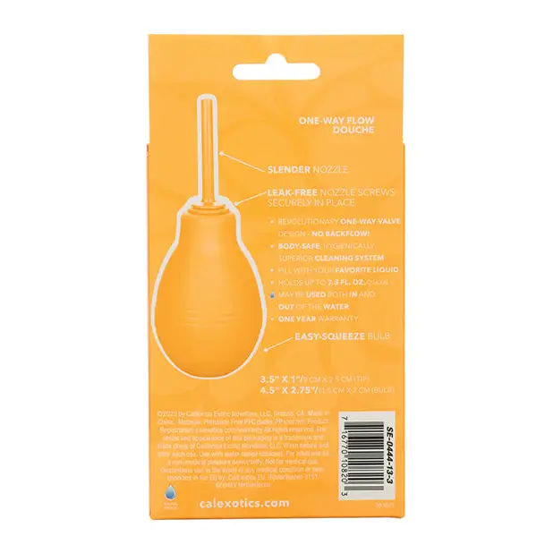 Cheeky One Way Flow Anal Douche - Orange - Anal Products