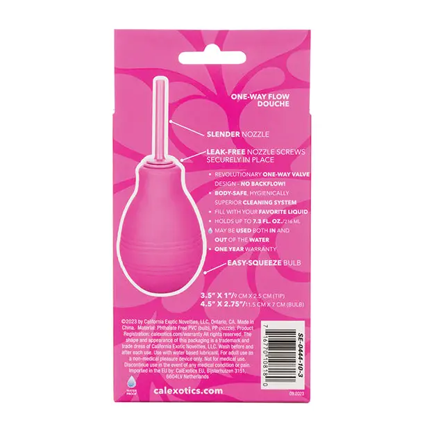 Cheeky One Way Flow Anal Douche - Pink - Anal Products