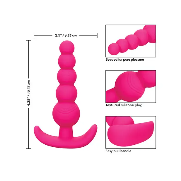 Cheeky X-5 Beads - Pink - Anal Products