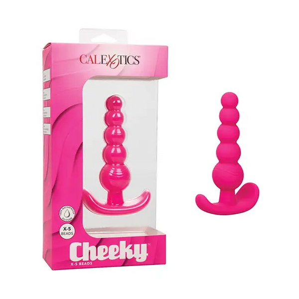 Cheeky X-5 Beads - Pink - Anal Products