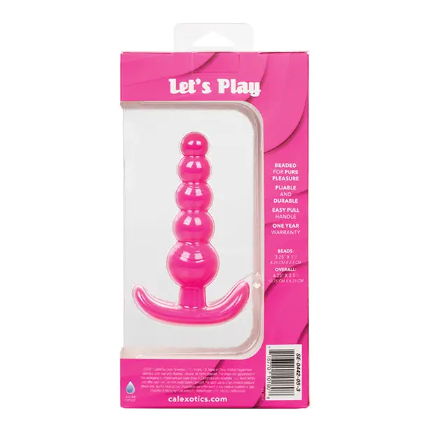 Cheeky X-5 Beads - Pink - Anal Products