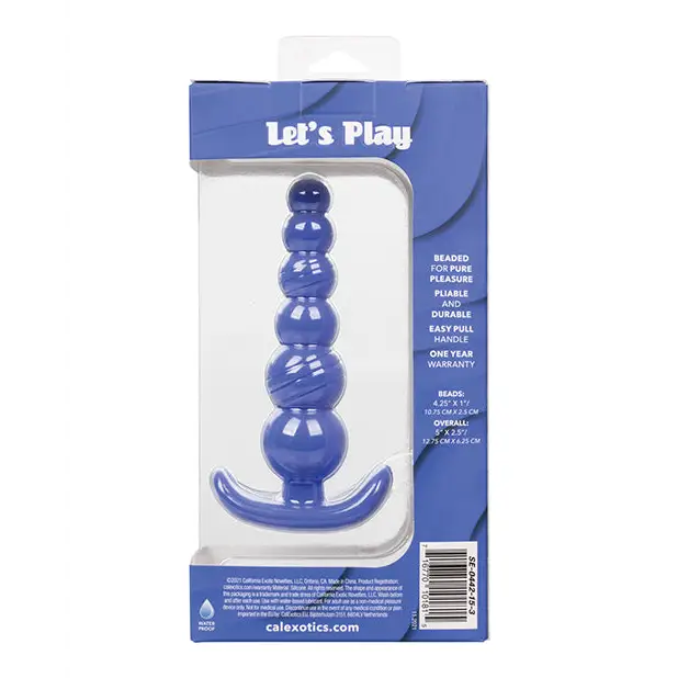 Cheeky X-6 Beads - Purple - Anal Products