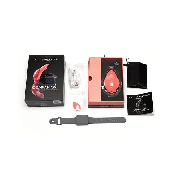 Clandestine Devices Companion Panty Vibe w/Wearable Remote - Coral - Stimulators