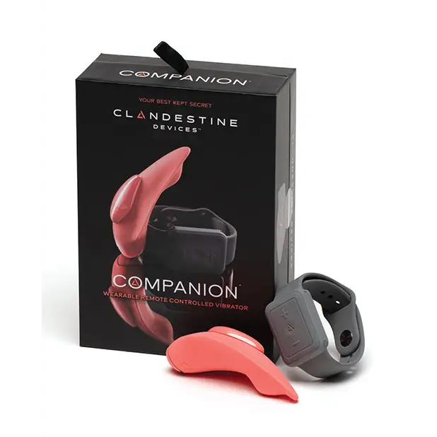 Clandestine Devices Companion Panty Vibe w/Wearable Remote - Coral - Stimulators