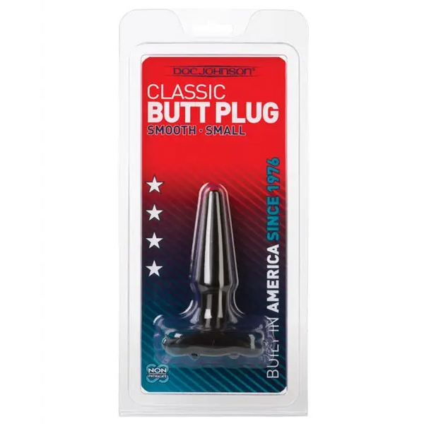 Classic Butt Plug - Small Black - Anal Products