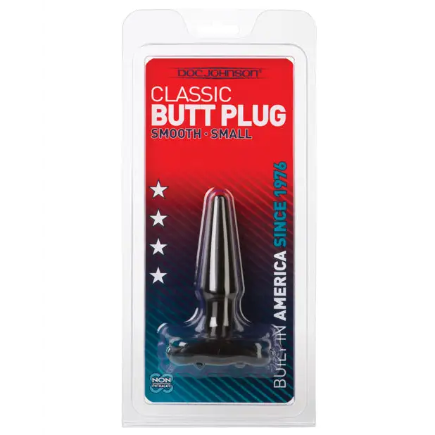 Classic Butt Plug - Small Black - Anal Products