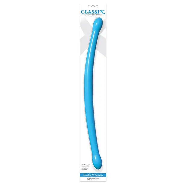 Classix 18’’ Bendable Double Whammy - Blue - Dongs & Dildos